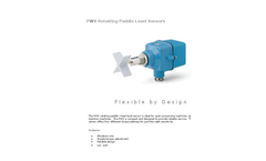APG - Model Series PWS - Rotatiing Paddle Level Sensors - Datasheet