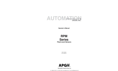 APG - Model RPM - Explosion Proof Resistive Level Transmitter - User Manual