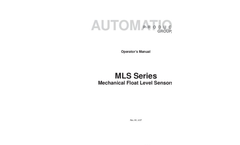 APG - Model Series MLS - Mechanical Float Switch - User Manual