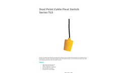 APG - Model TLS - Dual Point Cable Suspended Float Switch - Datasheet