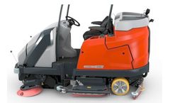 Hako Scrubmaster - Model B400 RH - Vacuum Sweeper and Scrubber-Drier Combi Machine With High Dump