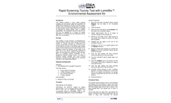 LumoStix - Light Swaber Environmental Assessment Kit Brochure