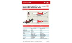 SK370 - Compacting and Separation of Dairy Products - Datasheet