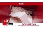EPS / Airpop Screw Compactor RUNI SK200 Twin - Video