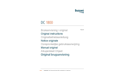 Model DC 1800 eco - 1-Phase Dust Extractors Brochure