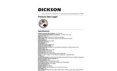 Model PR325 - Pressure Data Logger - Brochure