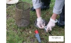 Lipophilic sampling for groundwater testing