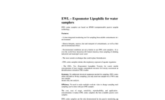 EWL-Tox - Exposmeter Lipophilic Toxicity for Water - Brochure
