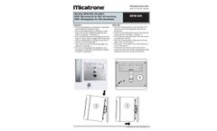 Micatrone - Model MFM-DIN - Mounting Bracket - Operating and Installation Instructions - Brochure
