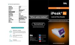 IUL - Model iPeak EU - Lateral Flow Reader- Brochure