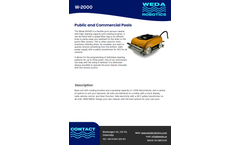 The Flexible Cleaner System for Large Public Pools(heavy sediment)_WEDA W2000-Spec sheet