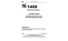 AMC - Model 1BZ Series - Multi-Sensor Monitoring Systems - Manual