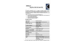 AEC - Model Akwatech - 240 PD - Disc Diffuser - Brochure