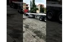 Flatbed Semi Trailer Video