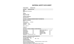 Northern Filter - Anthracite Filter Media- Safety and Data Sheet