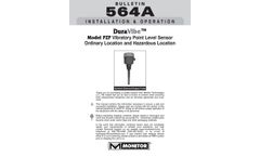DuraVibe - Model PZP - Vibratory Point Level Sensor Ordinary Location and Hazardous Location - Manual