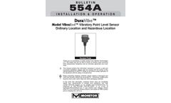 DuraVibe - Model VibraRod - Vibratory Point Level Sensor Ordinary Location and Hazardous Location - Manual