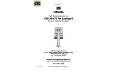 STS - Model Saphyrad AB170 - Alpha and Beta Radiation Detection Smart Probe Simulator- User Manual