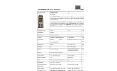 STS - Model Safe-FH40G Series - Radiation Field Simulator - Datasheet