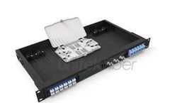 UnitekFiber - Model 96 Fibers MPO & MTP - 1U Jack Mounted  Optical Patch Panel