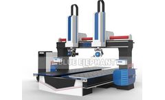 Blue-Elephant - Model 3D 1224 - 5 Axis CNC Router Machine for Foam , Wood , Plastic