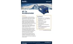 GeoSIG - Model AC-2x - Triaxial Accelerometer Sensor - Brochure