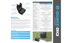 Model e-QUAKE-DIGI - 24-Bit Seismic Digitizer - Datasheet