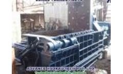 Hydraulic Baling Press, Scrap Baling Press, Baling Machine | Jumbo Turnout Auto | - Video
