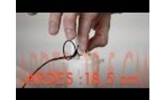 ARDES electronic ear tag reading distance test small animals Video