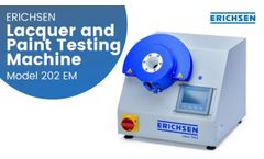 Lacquer and Paint Testing Machine 202 EM - Video