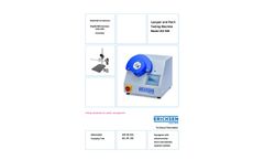 Erichsen - Model 202EM - Lacquer and Paint Testing Machine Brochure