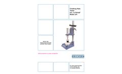 Erichsen - Model 241 - Chalking Rate Tester - Brochure