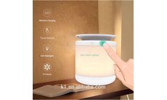 KET001-Night Light with Wireless Charger Atmosphere Light with Adjustable Color and DC Power Adapter