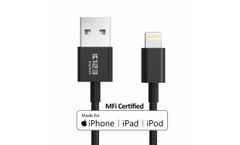 Keytech - Model KAL003 - Apple Lightning Charger Data Cable MFi Certified Nylon Braided 2.4A C48 Connector