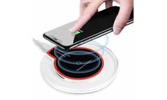Universal - Model Qi 5W - Crystal Wireless Charger with Light for iPhone Samsung Phone