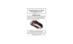 Maredo - Model GT250 - Count Ro-Sweeper Manual