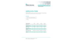 Vibrotechnik - RSS - Riffle sample splitters Brochure