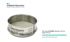 Vibrotechnik - Model S 12/38T - Laboratory Test Sieve