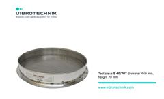 Vibrotechnik - Model S 40/70T - Laboratory Test Sieve