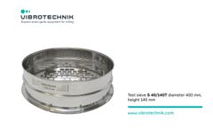 Vibrotechnik - Model S 40/140T - Laboratory Test Sieve