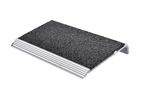 Aluminum + Carborundum Stair Nosing