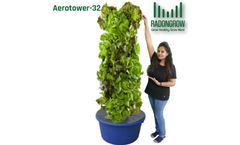 Model Aerotower 32 - Vertical Aeroponic Grow Kit For 32 Plants