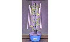 Radongrow - Model Aerotower-32 - Indoor Aeroponic Tower (32 Plant System With Grow Lights)