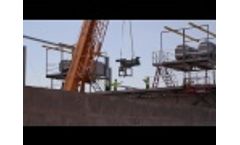 Trident screw press installation at dairy farm for manure processing