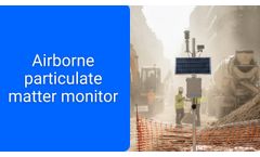 Ambient Air Particulate Monitoring Device Nanoenvi EQPM - IoT Particulate Matter Sensor - Video