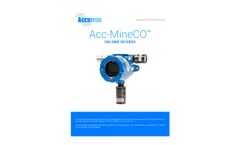 Accutron - Model MineCO - Dual Range Gas Sensor Brochure