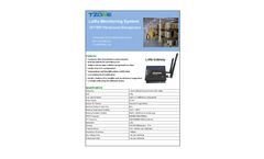 Tzone - Model LoRa - Temp & RH Gateway GPRS Sensor Brochure