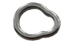 Yongmiao - Model N9223 - Solid Stainless Steel - Pear-Shaped Rings Fishing Ring
