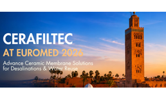 Cerafiltec highlighting ceramic membrane filtration expertise at EUROMED 2026