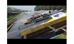 SolarCleano cleaning robot on solar panels at 31° slope Video